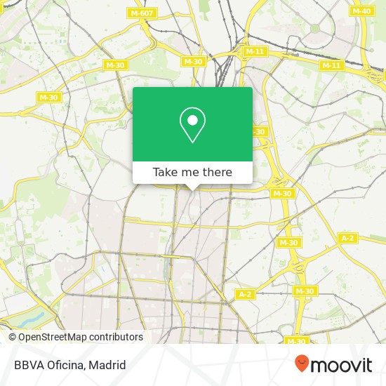 BBVA Oficina map