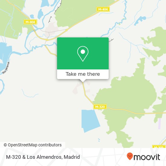 M-320 & Los Almendros map