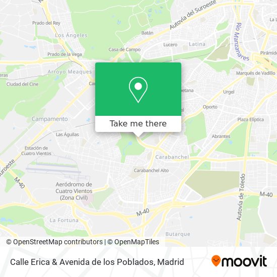 Calle Erica & Avenida de los Poblados map