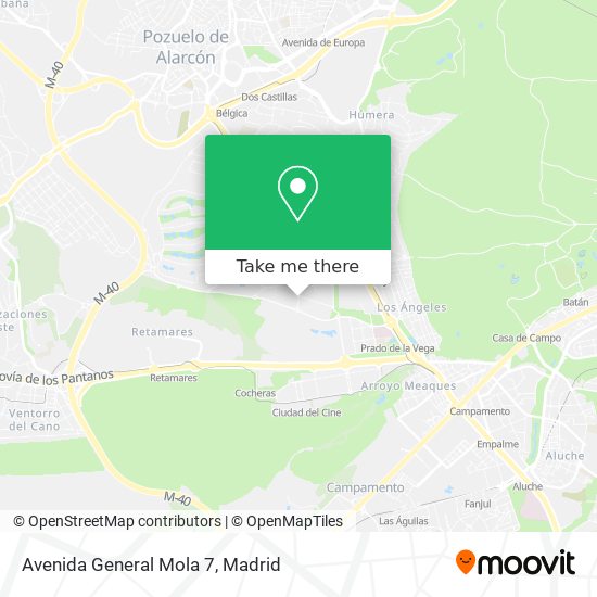 mapa Avenida General Mola 7