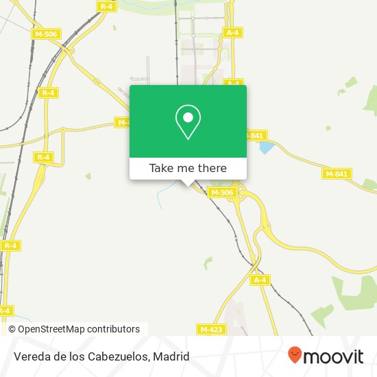 mapa Vereda de los Cabezuelos