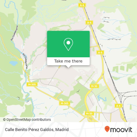 Calle Benito Pérez Galdós map