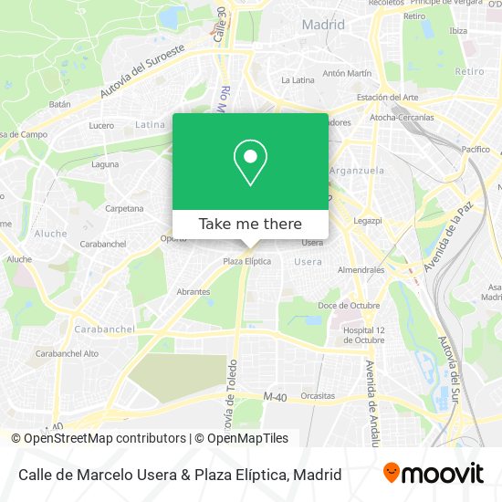 Calle de Marcelo Usera & Plaza Elíptica map