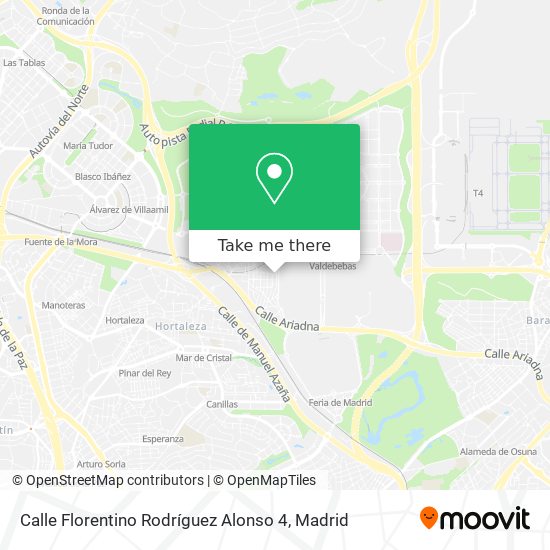 mapa Calle Florentino Rodríguez Alonso 4