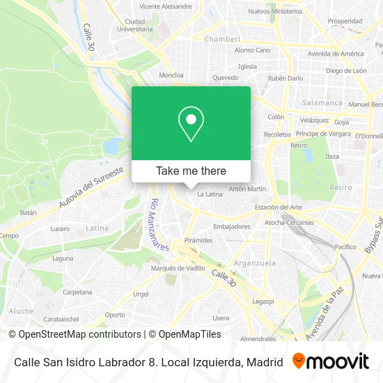 Calle San Isidro Labrador 8. Local Izquierda map
