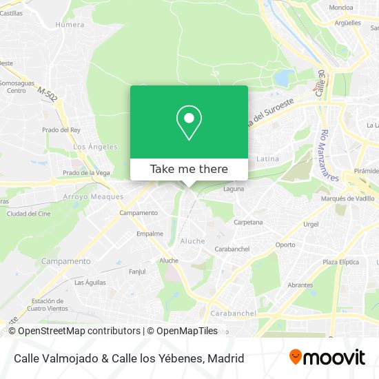 Calle Valmojado & Calle los Yébenes map