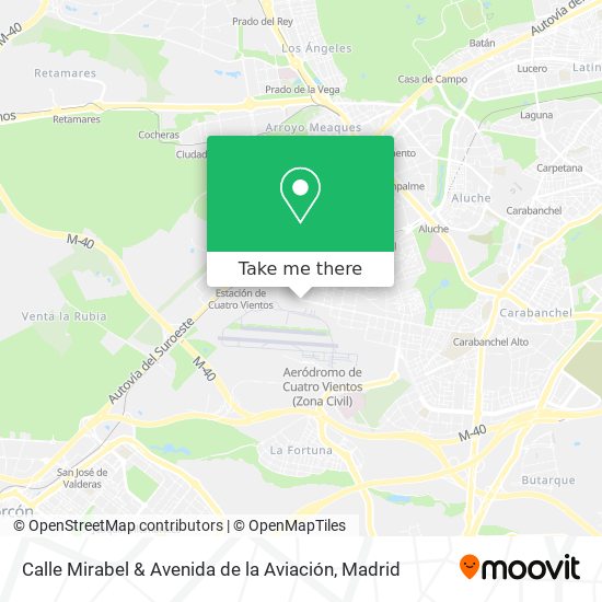 Calle Mirabel & Avenida de la Aviación map