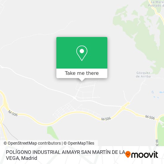 POLÍGONO INDUSTRIAL AIMAYR SAN MARTÍN DE LA VEGA map