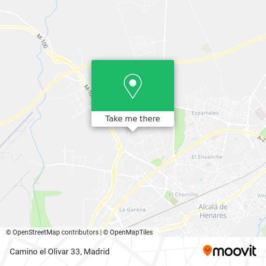 Camino el Olivar 33 map