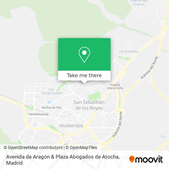 mapa Avenida de Aragón & Plaza Abogados de Atocha