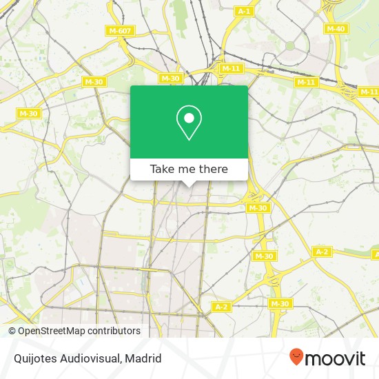 Quijotes Audiovisual map