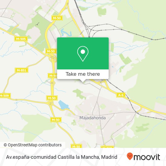 Av.españa-comunidad Castilla la Mancha map