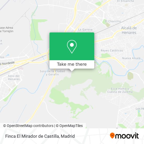 Finca El Mirador de Castilla map
