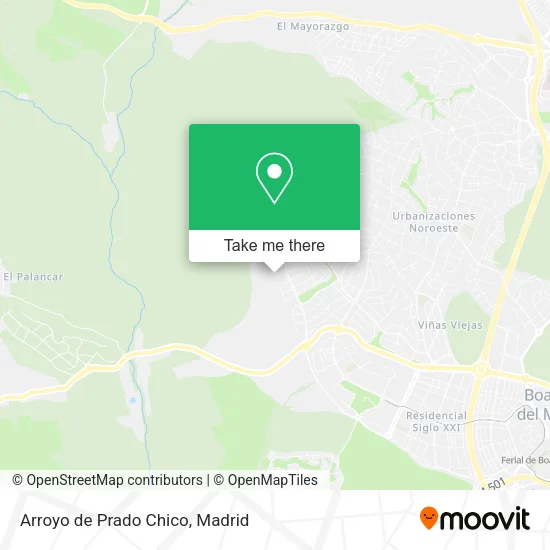 mapa Arroyo de Prado Chico