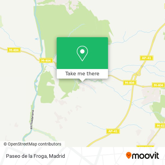Paseo de la Froga map