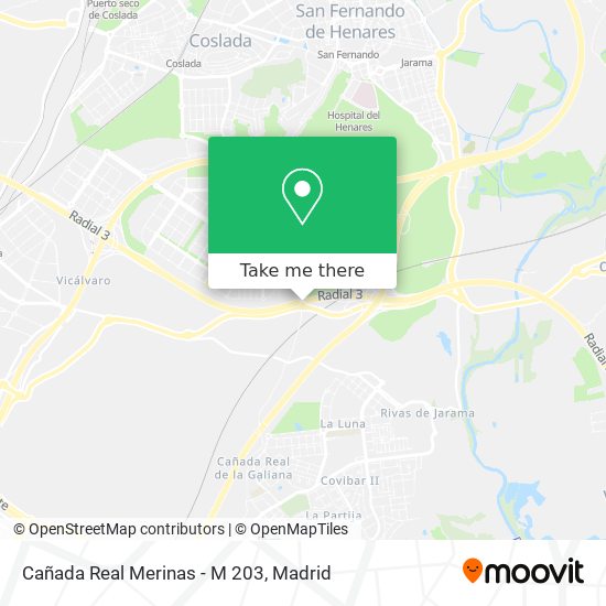 Cañada Real Merinas - M 203 map