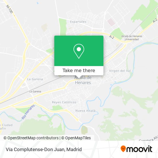 mapa Vía Complutense-Don Juan