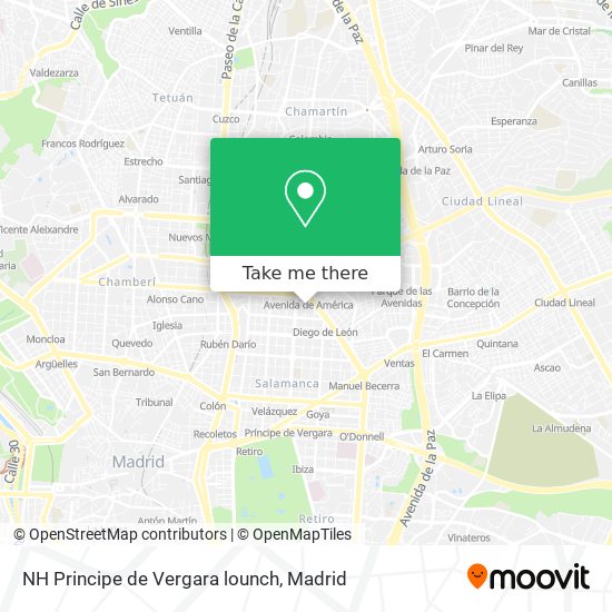 NH Principe de Vergara lounch map