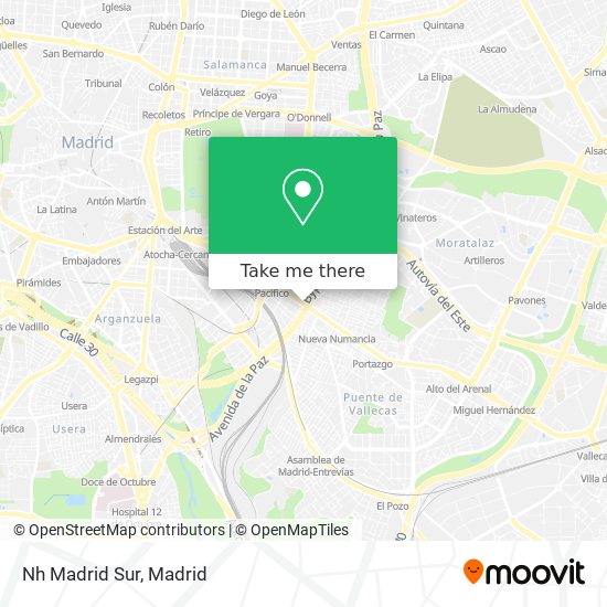 mapa Nh Madrid Sur