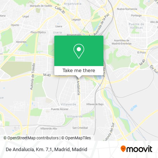 De Andalucía, Km. 7,1, Madrid map