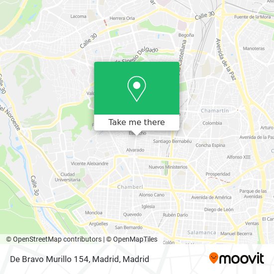mapa De Bravo Murillo 154, Madrid
