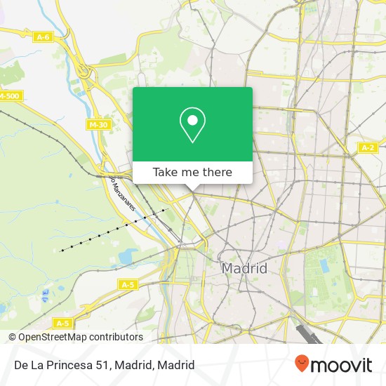 mapa De La Princesa 51, Madrid