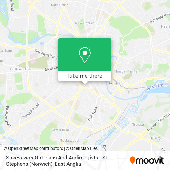 Specsavers Opticians And Audiologists - St Stephens (Norwich) map