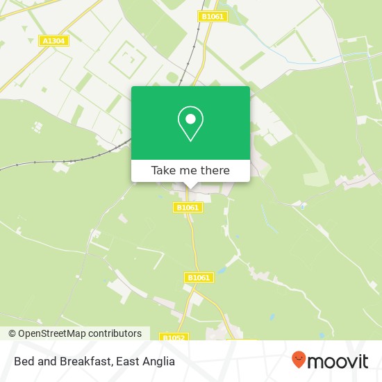 Bed and Breakfast map