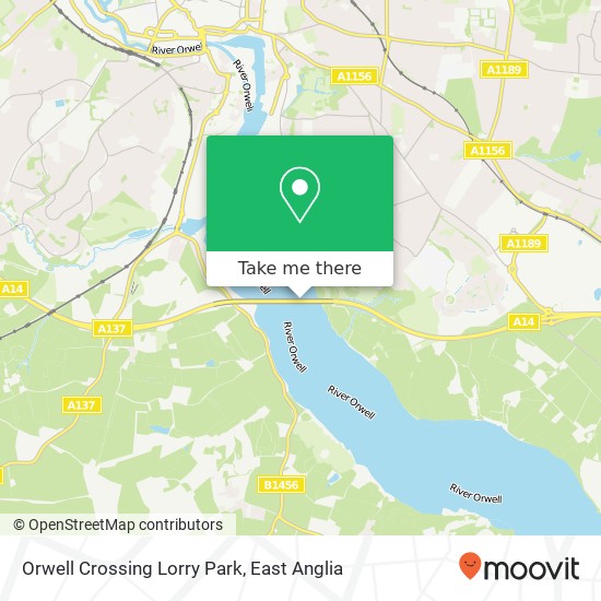 Orwell Crossing Lorry Park map