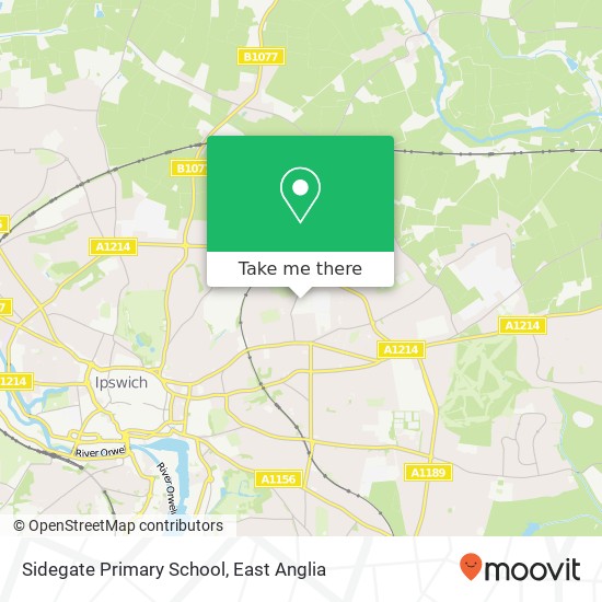 Sidegate Primary School, 292 Sidegate Lane, Ipswich map