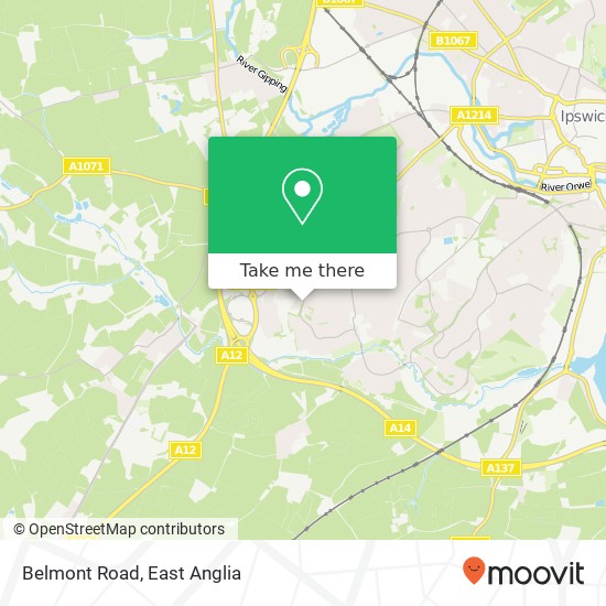 Belmont Road, Ipswich Ipswich IP8 3 United Kingdom map