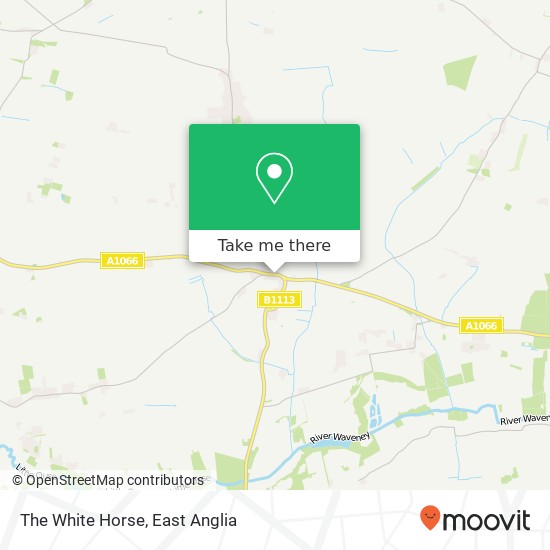 The White Horse, The Street South Lopham Diss IP22 2 map