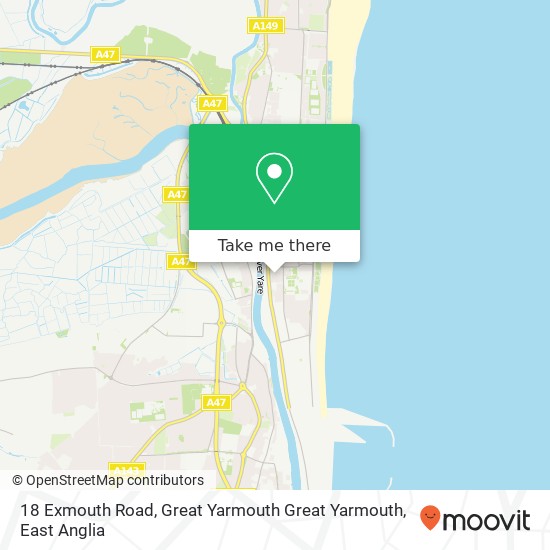 18 Exmouth Road, Great Yarmouth Great Yarmouth map