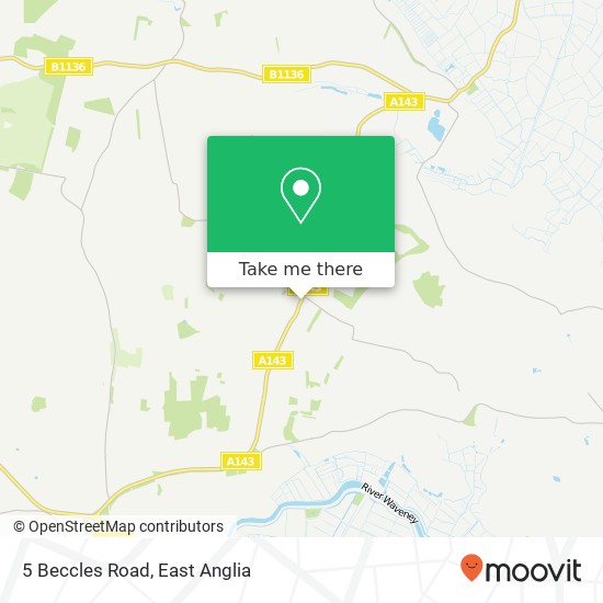 5 Beccles Road, Toft Monks Beccles map