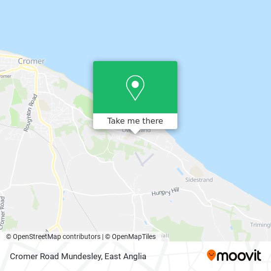 Cromer Road Mundesley map