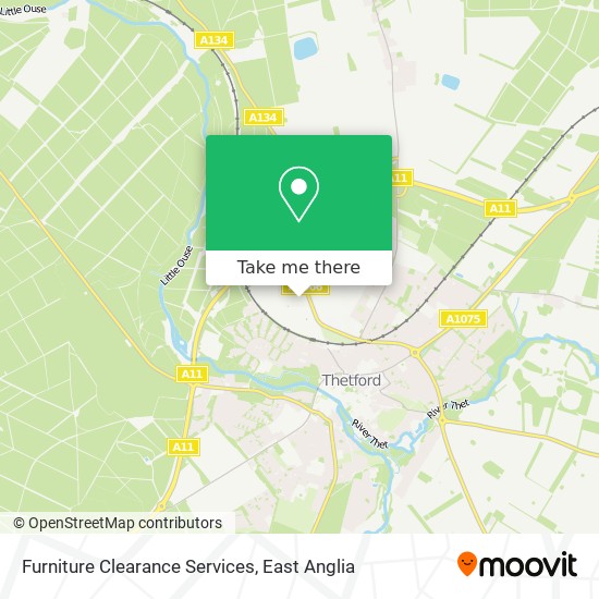 Furniture Clearance Services map