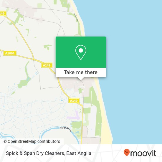 Spick & Span Dry Cleaners, 43A High Street Caister on Sea Great Yarmouth NR30 5 map