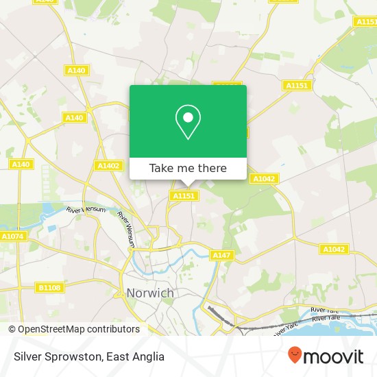 Silver Sprowston, Norwich Norwich map