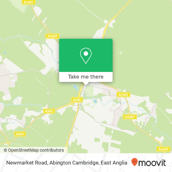 Newmarket Road, Abington Cambridge map