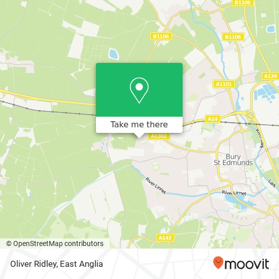 Oliver Ridley, Bury St Edmunds Bury St Edmunds map