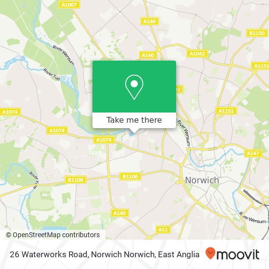 26 Waterworks Road, Norwich Norwich map