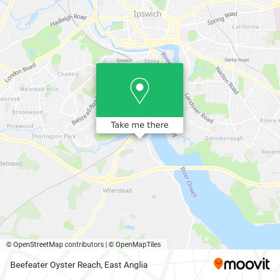 Beefeater Oyster Reach map