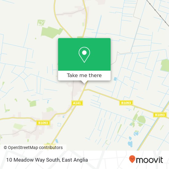 10 Meadow Way South, Wimblington March map