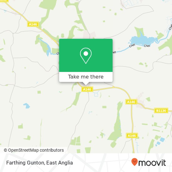 Farthing Gunton, Loddon Norwich map