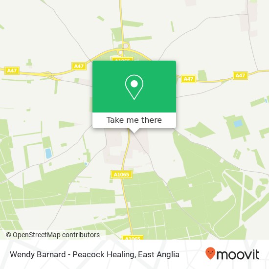 Wendy Barnard - Peacock Healing, Watton Road Swaffham Swaffham PE37 7XA map