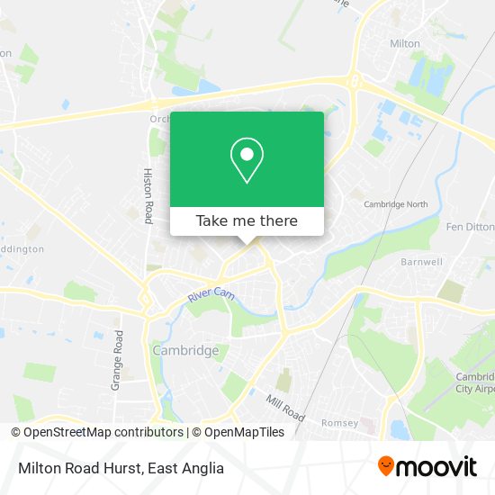 Milton Road Hurst map