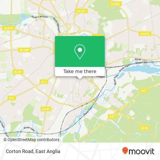 Corton Road, Norwich Norwich map