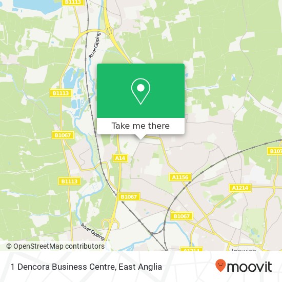 1 Dencora Business Centre, Ipswich Ipswich map