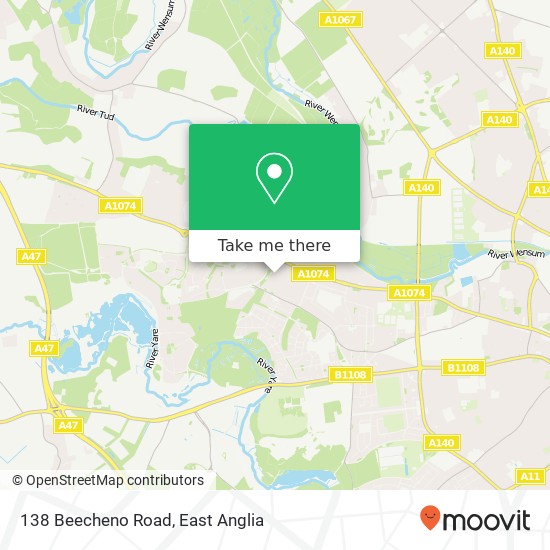 138 Beecheno Road, Norwich Norwich map
