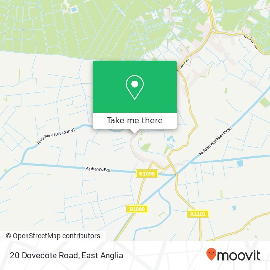 20 Dovecote Road, Upwell Wisbech map